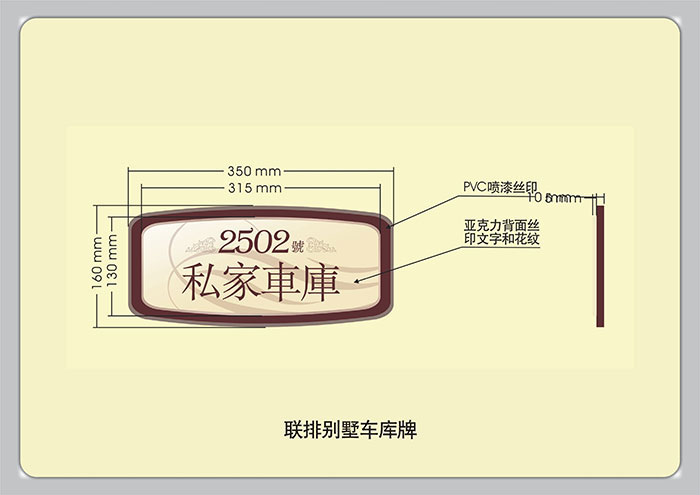 標識導視設計-聯排別墅車庫牌|聚奇廣告